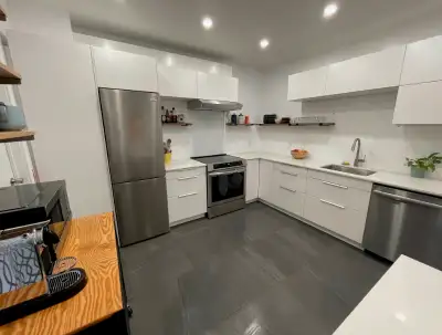 Petite Italie. Grand 5 ½ lumineux rénové, RDC meublé disponible pour location mensuelle Septembre, 2...
