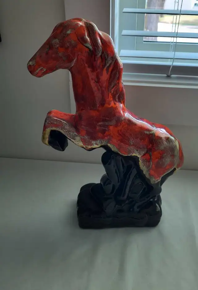 vintage horse - glazed pottery63235066754689121