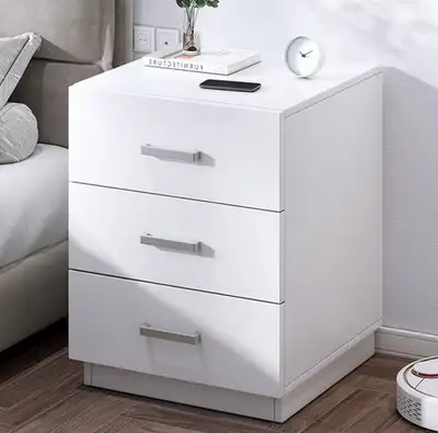 3 Drawers Nightstand, Bedside Table, End Side Table, Modern Nigh, View more