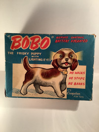 BOBO the Puppy 1950’s Cragstan Battery Operated Toy
