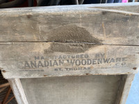 Antique wood washboard