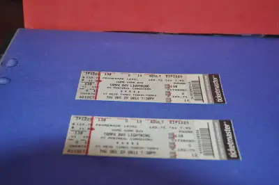 Tampa bay lightning vs montreal canadiens hockey ticket lot of 2 st pete times forum 2011 Original u...