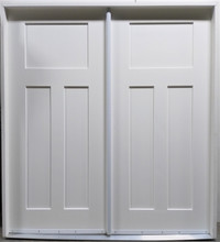 Woodgrain Fiberglass Double Door