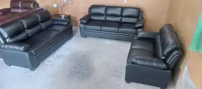 new 1 sofa & 2 love seats (in boxes). Free delivery & disposal, View more