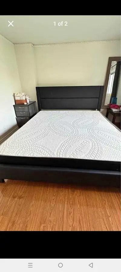 king Size bed frame with mattress , View more