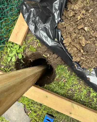 Leaning - Rotten Fence Post Repair $250 per post New 4x4 post New concrete Removal of existing concr...