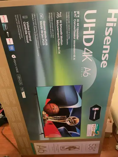 Hisense 58" UHD 4K A6 Series Smart TV, View more