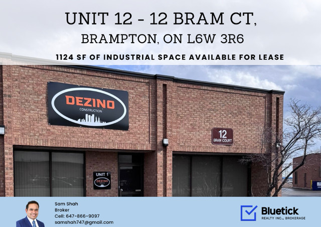 Space available in Brampton, ON in Commercial & Office Space for Rent in Mississauga / Peel Region - Image 4