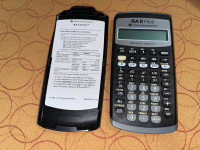 BAII plus Texas instruments business analyst calculator