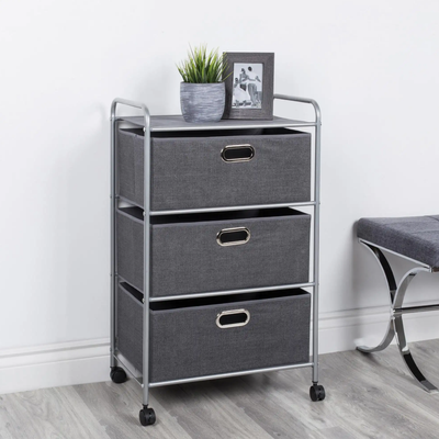 KSP Rollstor 3-Drawer Fabric Storage Cart, View more
