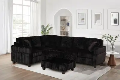 Black Sectional Sofa, View more