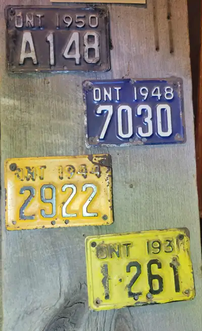WANTED pre 1960 motorcycle license plates . Please leave me your name and number , i will contact yo...