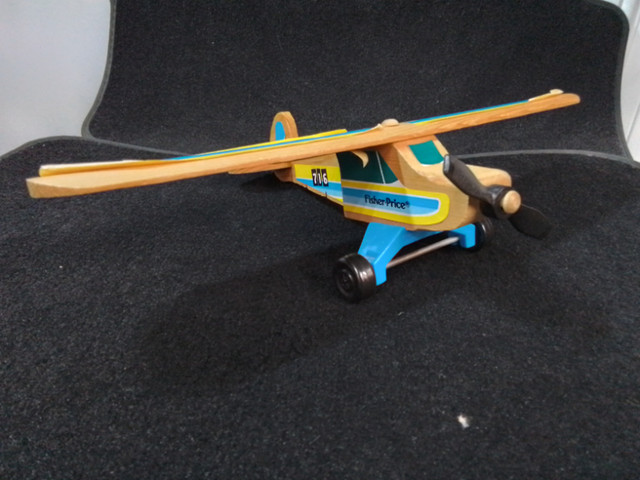 Vintage Early 1980s Fisher Price Wooden Plane Model in Arts & Collectibles in Oakville / Halton Region