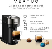 Nespresso Vertuo Next Premium Coffee Maker Chrome, Used Like New