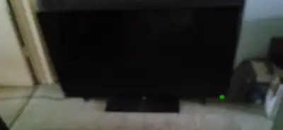 50" TOSHIBA LED TV, power ON, SOUND WORKING, screen NO DISPLAY, back ground led light need repair. C...