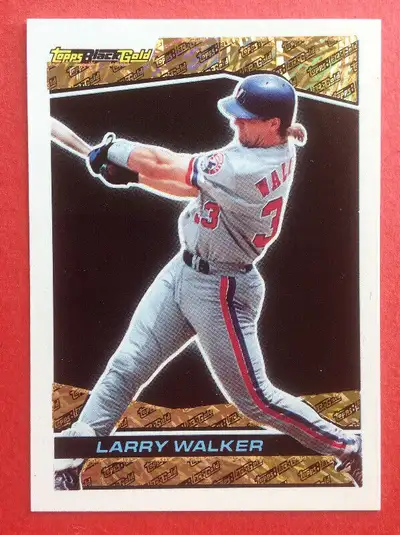 1993 Topps Black Gold Card #22 Montreal Expos ~ Larry Walker ~, View more