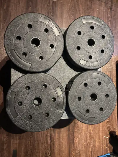 Brand New Hajex 3kg weight plates, View more