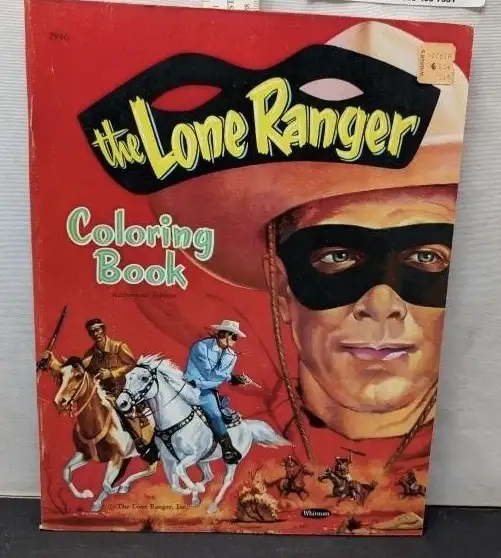 VINTAGE 1959 LONE RANGER COLORING BOOK WHITMAN - CLEAN UNUSED in Arts & Collectibles in Mississauga / Peel Region - Image 2