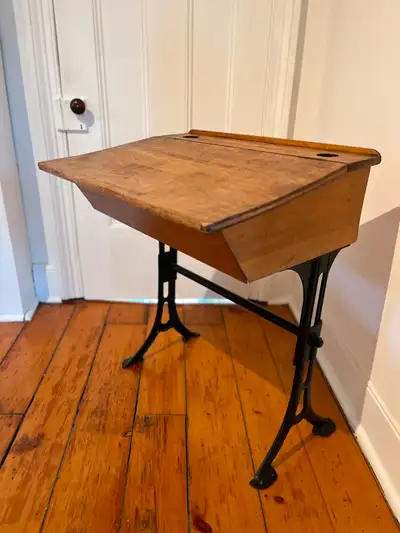 Antique schoolhouse desk, View more