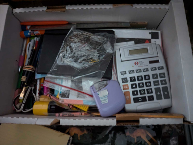 2full box of school supplies. little bit of everything new in Hobbies & Crafts in Edmonton - Image 3