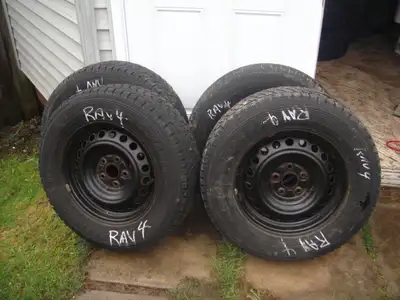 Toyota Rav 4 winter tires , came off a 2021 Rav4 , with rims 225/70R16 Yokahama Geolandar , $100 , f...