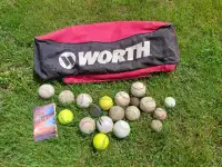 Used Baseball Bag with Balls