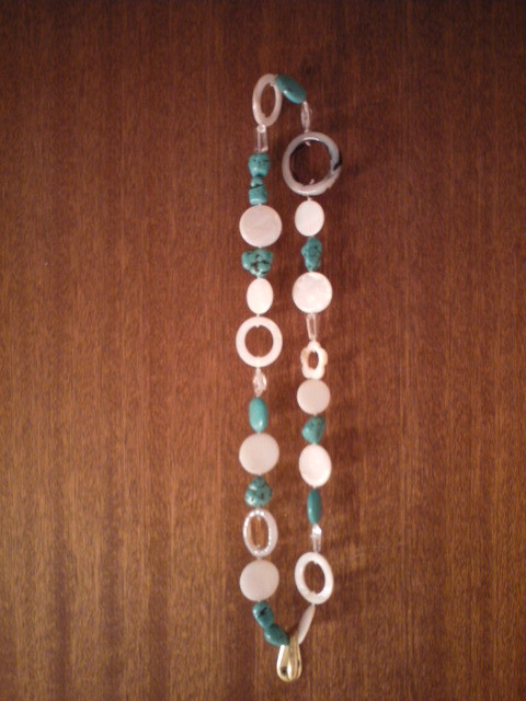 Pearl Lustre Turquoise & Shell Agate Necklace for sale in Jewellery & Watches in Regina - Image 3