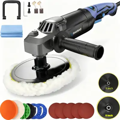 Brand new in box 1200W Pure Copper Motor Long Lasting Polisher Performance Features premium pure cop...