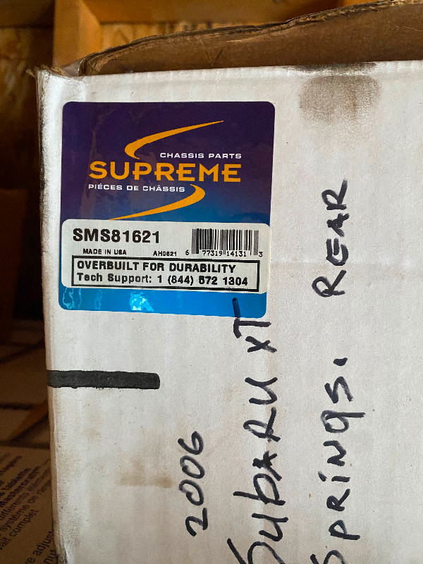 2006 Subaru XT 2003-2008rear springs Brand new in the box Rear. in Other Parts & Accessories in Barrie
