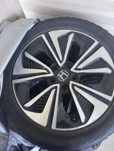 Winter tires with rim for honda civic 17 inch rim size 1 season used in a very good condition. Serio...