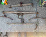 Antique draft horse tack and Misc. iron