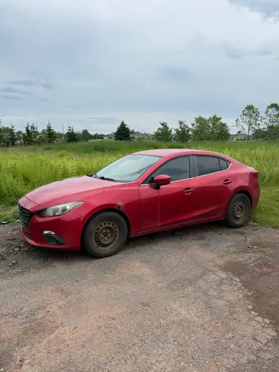 2014 Mazda 3 Manual transmission 244k kilometres driven Need exhaust work and some body for new insp...