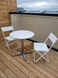 Bistro patio deck table chairs