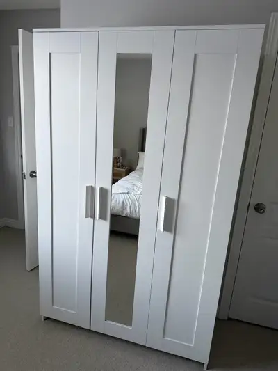 IKEA BRIMNES Wardrobe with 3 doors white, View more
