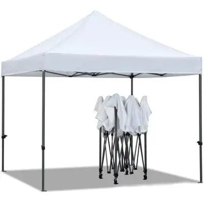 10x10FT Pop-Up Canopy Tent Waterproof Heavy Duty Outdoor Gazebo, View more