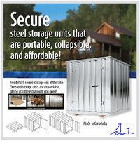 WEATHERPROOF STORAGE CONTAINERS. AFFORDABLE, SECURE STORAGE SHED