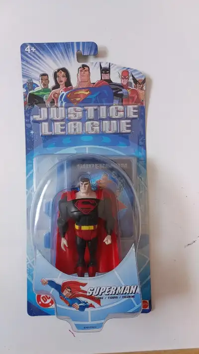 Justice League 2003 Mattel Action Figure Superman black outfit, View more