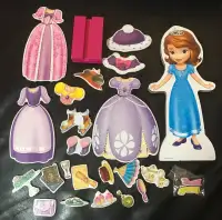 Disney Sofia the First PLUSH, Magnetic Dress-Up