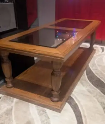 Wooden Coffee & 2 Side Tables, View more