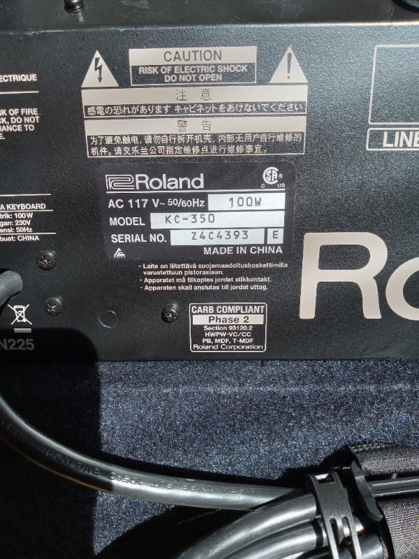 Roland KC 350 amp for sale in Amps & Pedals in Whitehorse - Image 4
