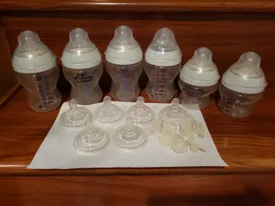 Baby bottles- Tommee Tippee- Lightly used, View more