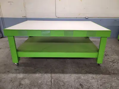 Free wooden tables on wheels, View more