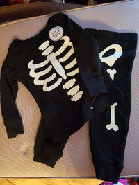 6-12 month Halloween/Skeleton Costume/Pajamas/Brand New w Tags