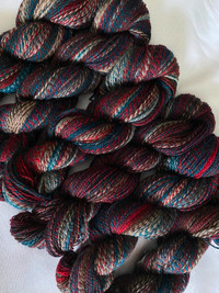 Natural Sock Wool Yarn Sunset Colors for Knitting and Crocheting