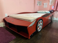 Boys Ferrari red Single bed frame 