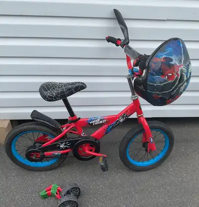 avigo 14 inch webhead bike with helmet Boys' Burner the EPS is intended to compress and spread to reduce the force passed onto the skull Air Strike Toys R Us
