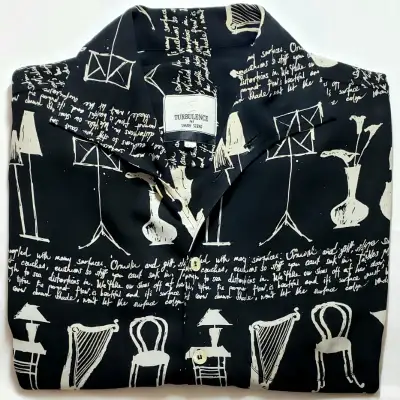 Turbulence Par Simon Sebag VTG Button Up Shirt - 1980's Montreal, View more