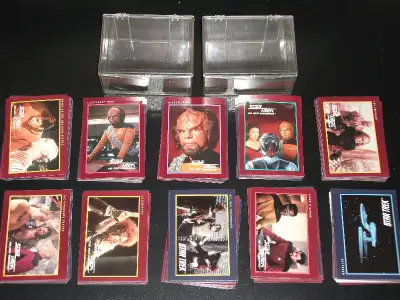 Star Trek & Star Trek Next generation - 200 cartes (cards) 1991, View more