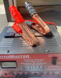MotoMaster battery charger with engine start 