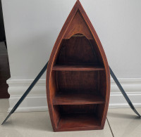 Wood boat shelf 